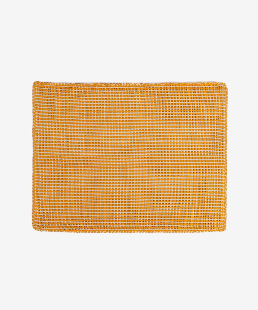 Straw placemat- set of 4- orange 