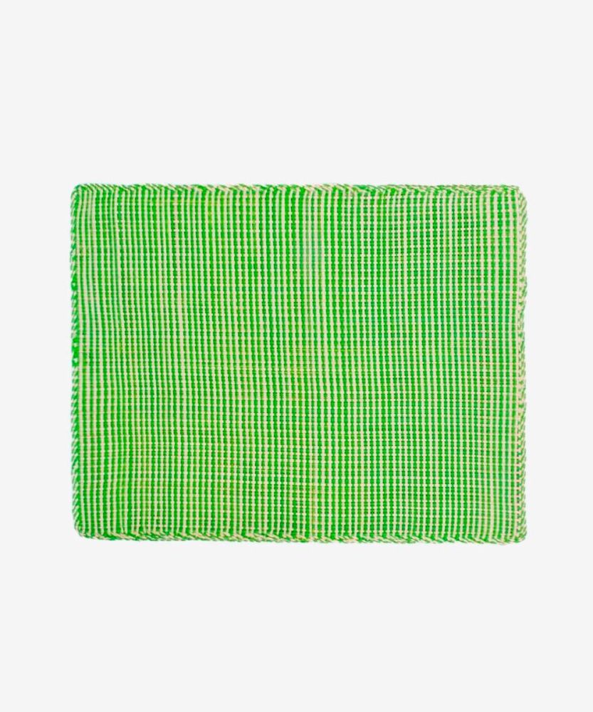 Rectangular placemat - 1 pc - WHITE & LIME GREEN