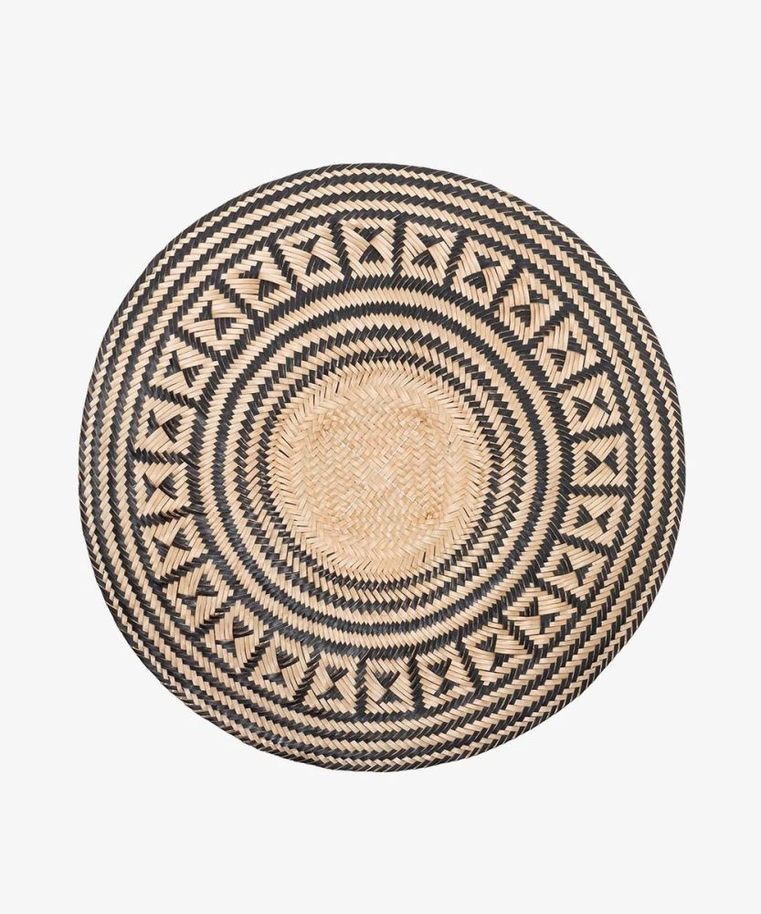 Round Placemat Mawisa - 1 UNIT - BLACK