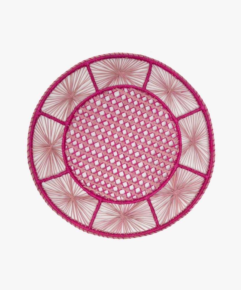 Placemat - stars - FUCHSIA & BABY PINK
