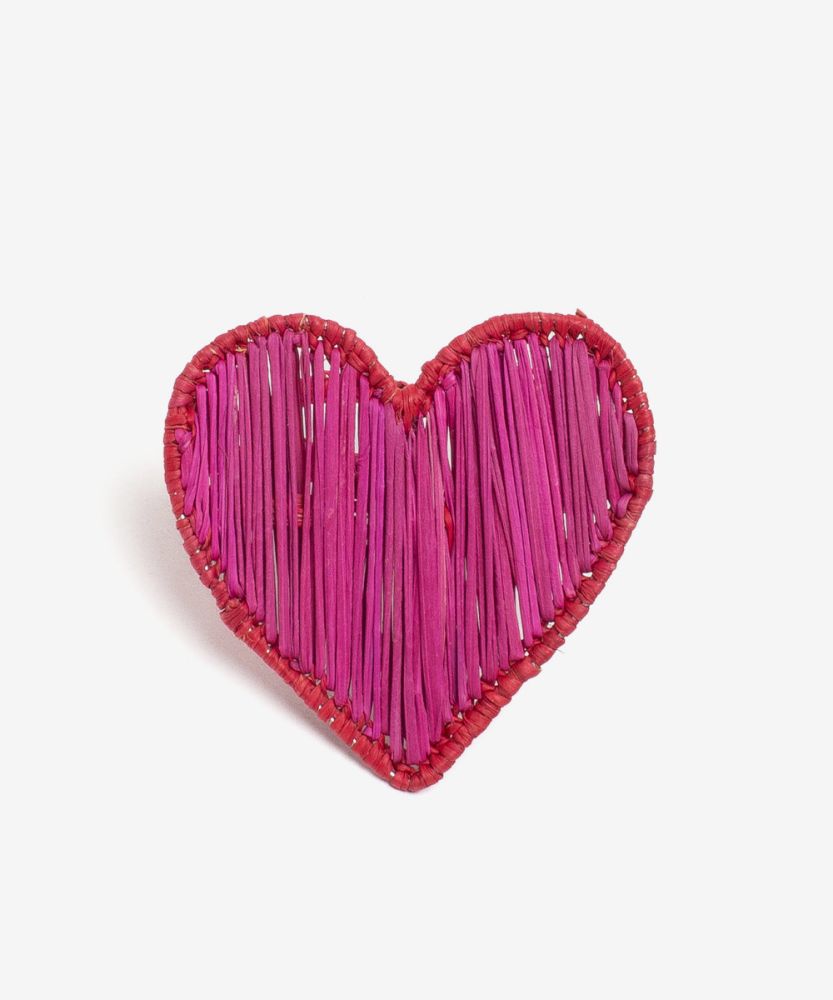 Servilletero CORAZON - ROSA Y ROJO