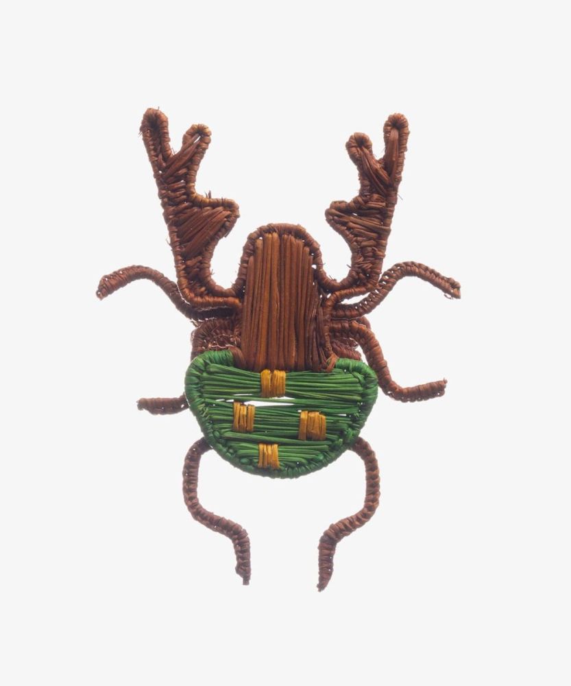 Servilletero ESCARABAJO - CAMELLO y OLIVA
