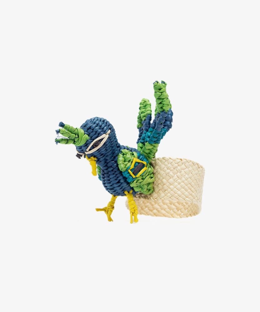 Servilletero PAVO REAL - AZUL Y VERDE