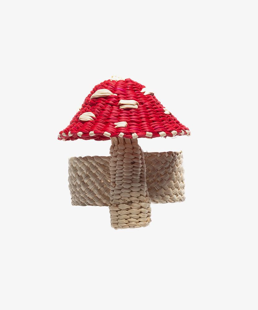 Napkin ring MUSHROOM - RED & WHITE