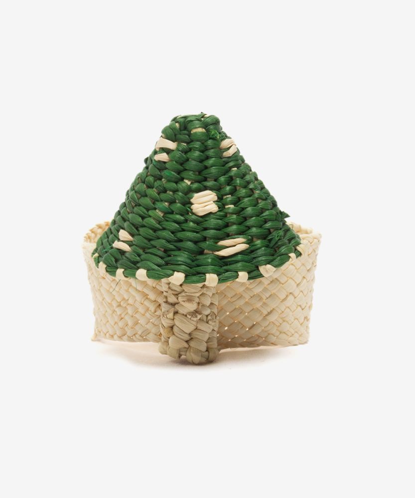Napkin ring MUSHROOM - GREEN & WHITE