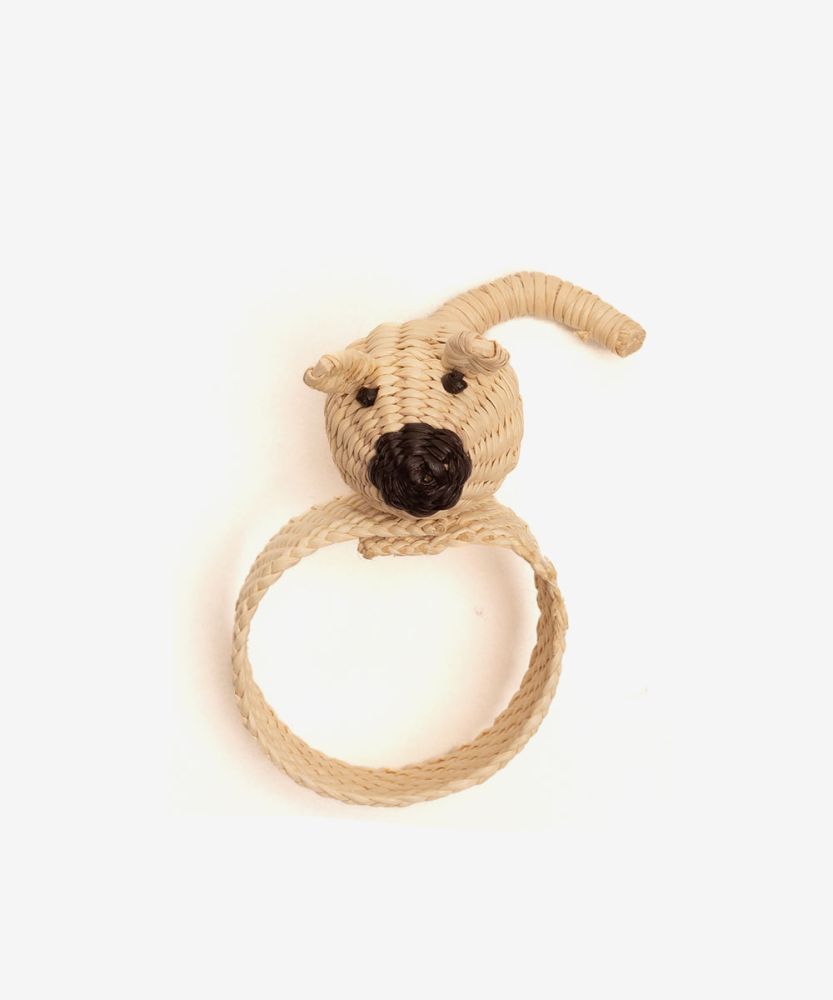 Servilletero RATÓN - BEIGE Y NEGRO
