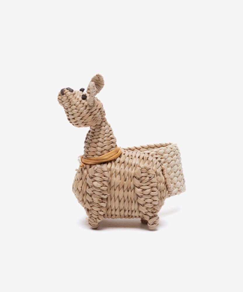 Servilletero LLAMA - tostado y beige
