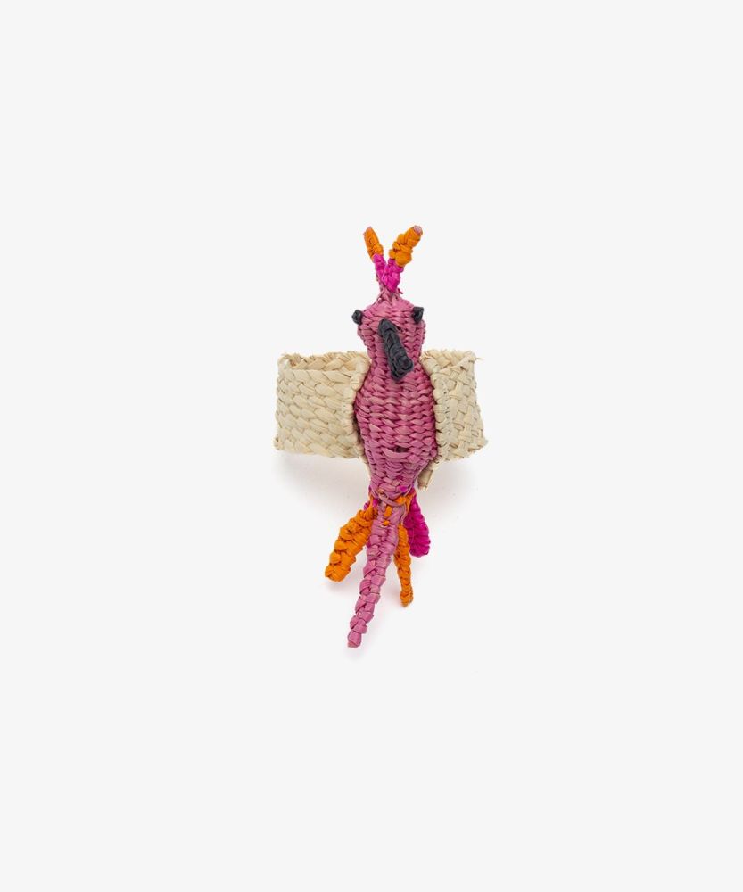 Servilletero CACATUA - ROSA Y NARANJA