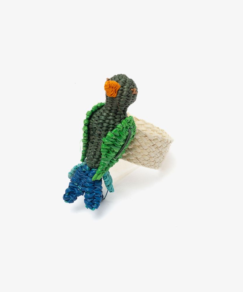 Servilletero PÁJARO - VERDE Y AZUL