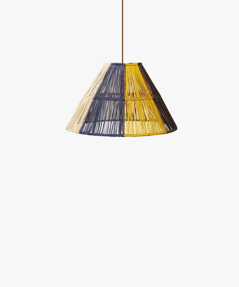 LAMPSHADE MULTICOLOR S - BROWN & YELLOW