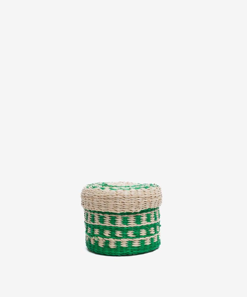 CONTENEDOR IRACA ESPIRAL 8CM X 6CM H
VERDE