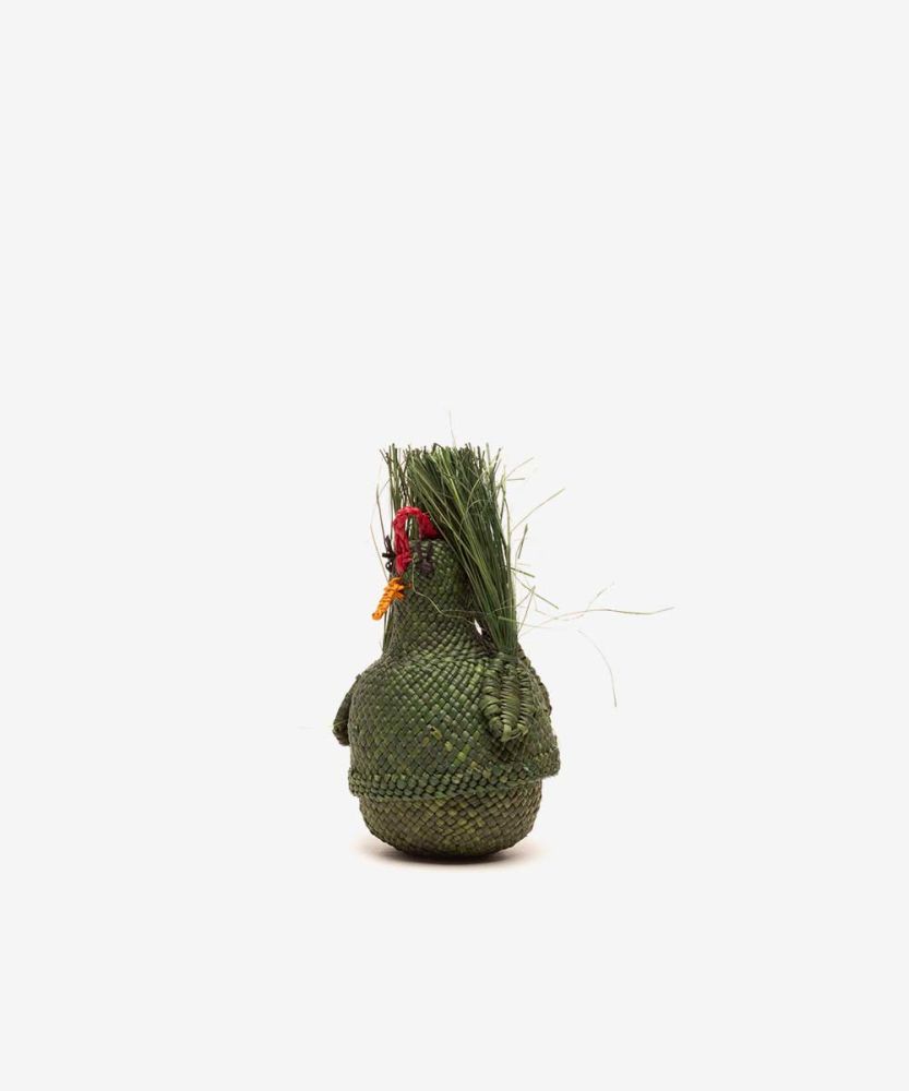 MINI CANASTO GALLINA - VERDE OSCURO