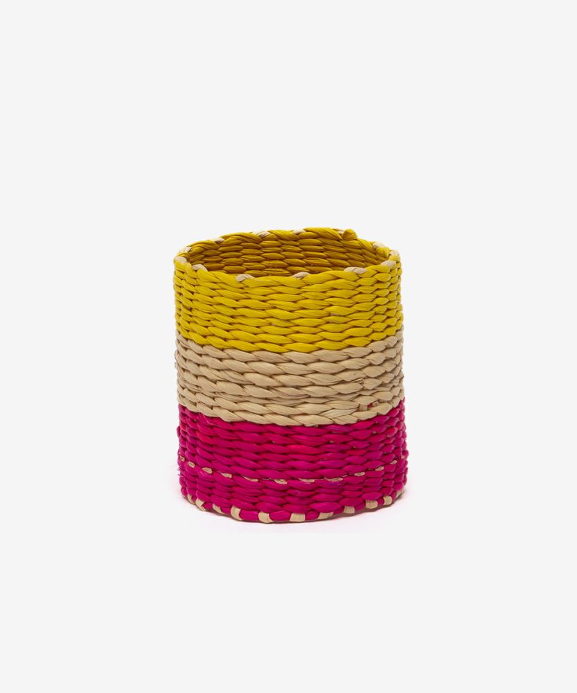 SERVILLETERO - ROSA/AMARILLO & BEIGE