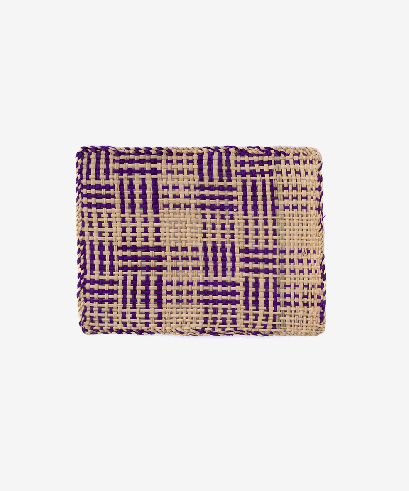 PORTAVASO CUADRADO IRACA- set 6 - morado