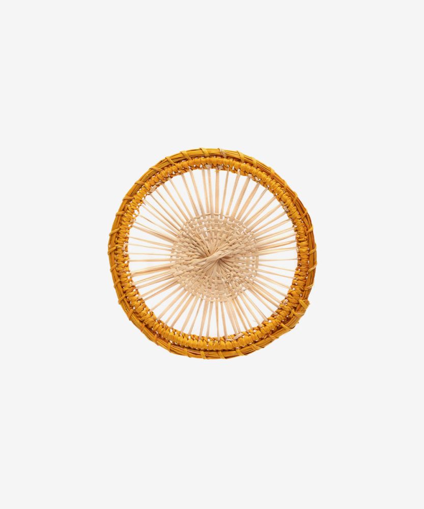 COASTER SUNNY WICKER - YELLOW