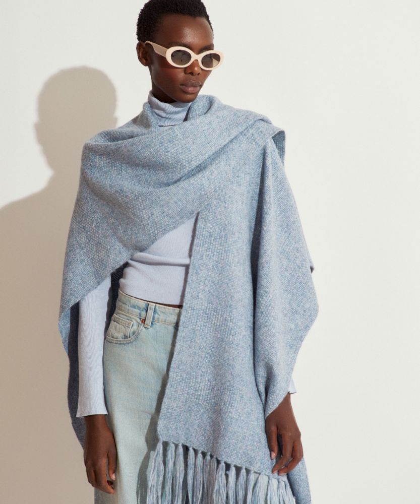 PONCHO JOSEPHINE - LIGHT BLUE