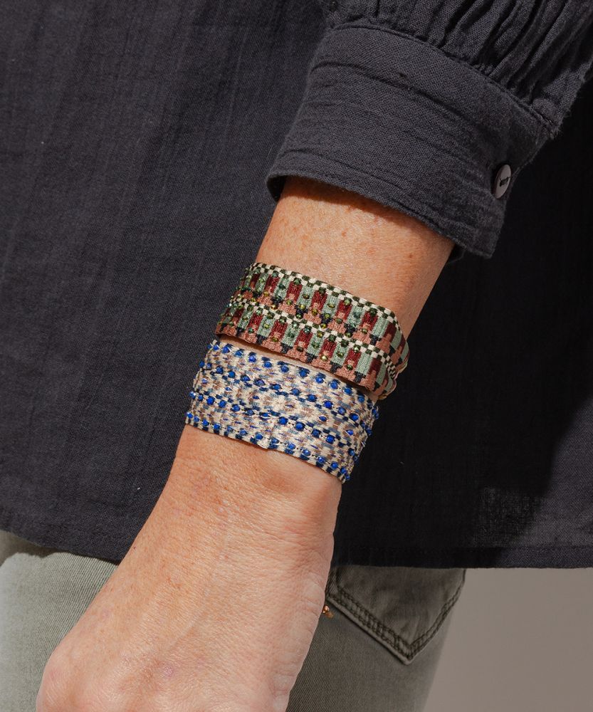 SET BRACELET- GREEN AND BLUE