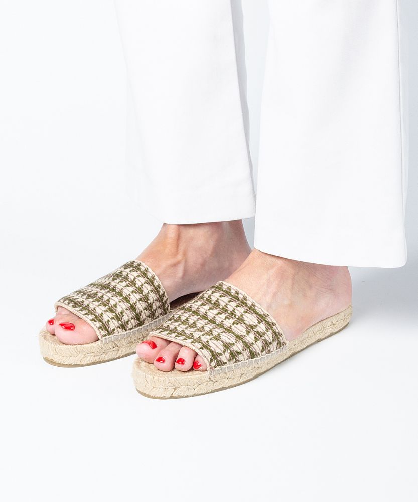ALPARGATA MULE - MACKAY - VERDE & LILA