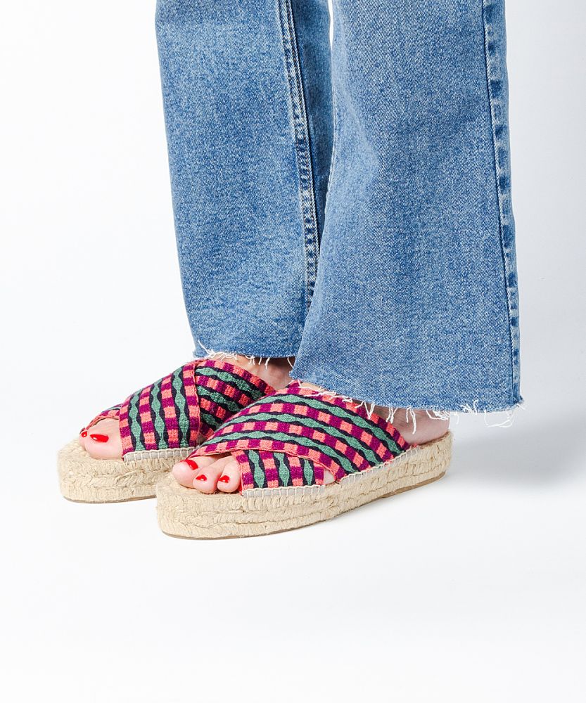 ESPADRILLE CROSSED WIDE BAND- SS24 COLLECTION