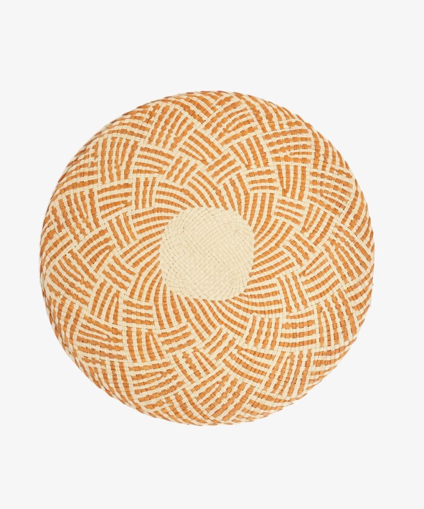 Round Placemat - UNIT - ORANGE & BEIGE