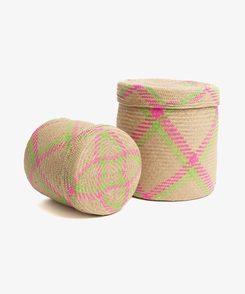 Iraca Basket Set/2 Design GALAPAGOS