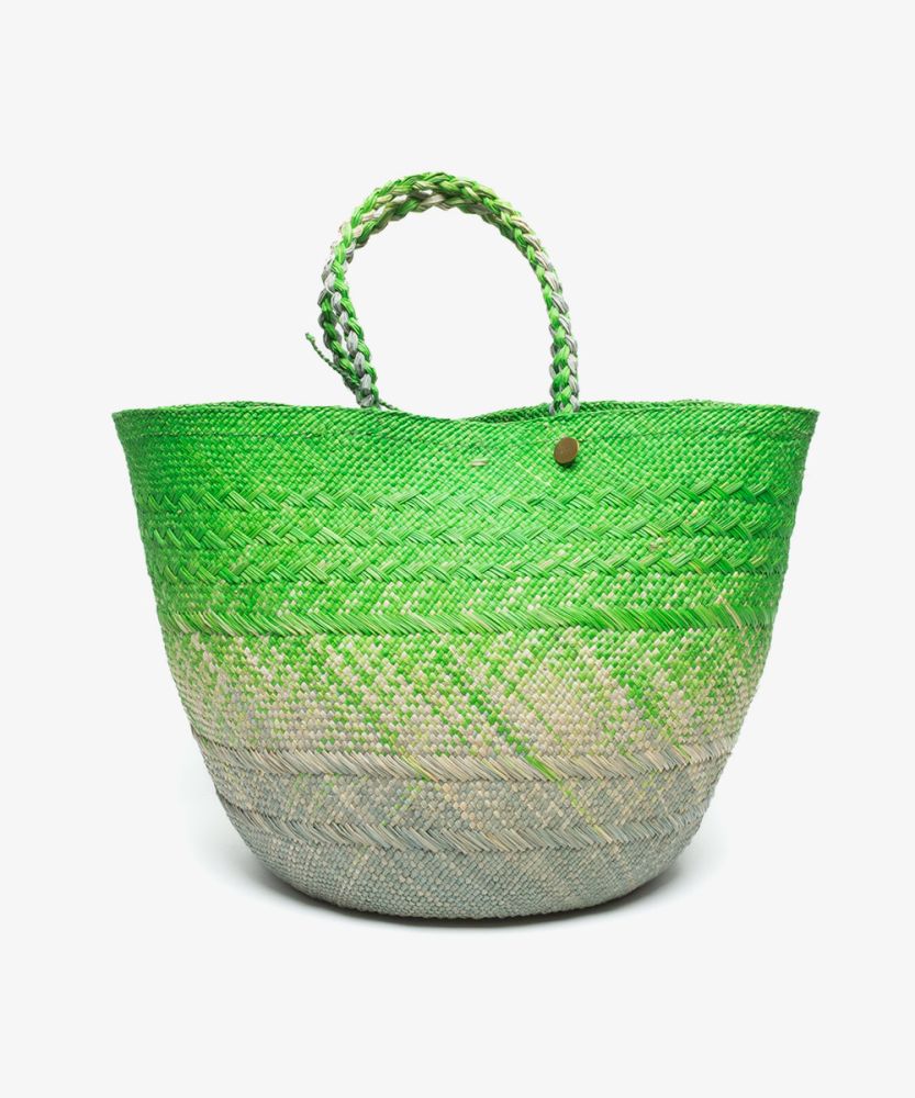 CANASTO BAG L - GREEN DEGRADE