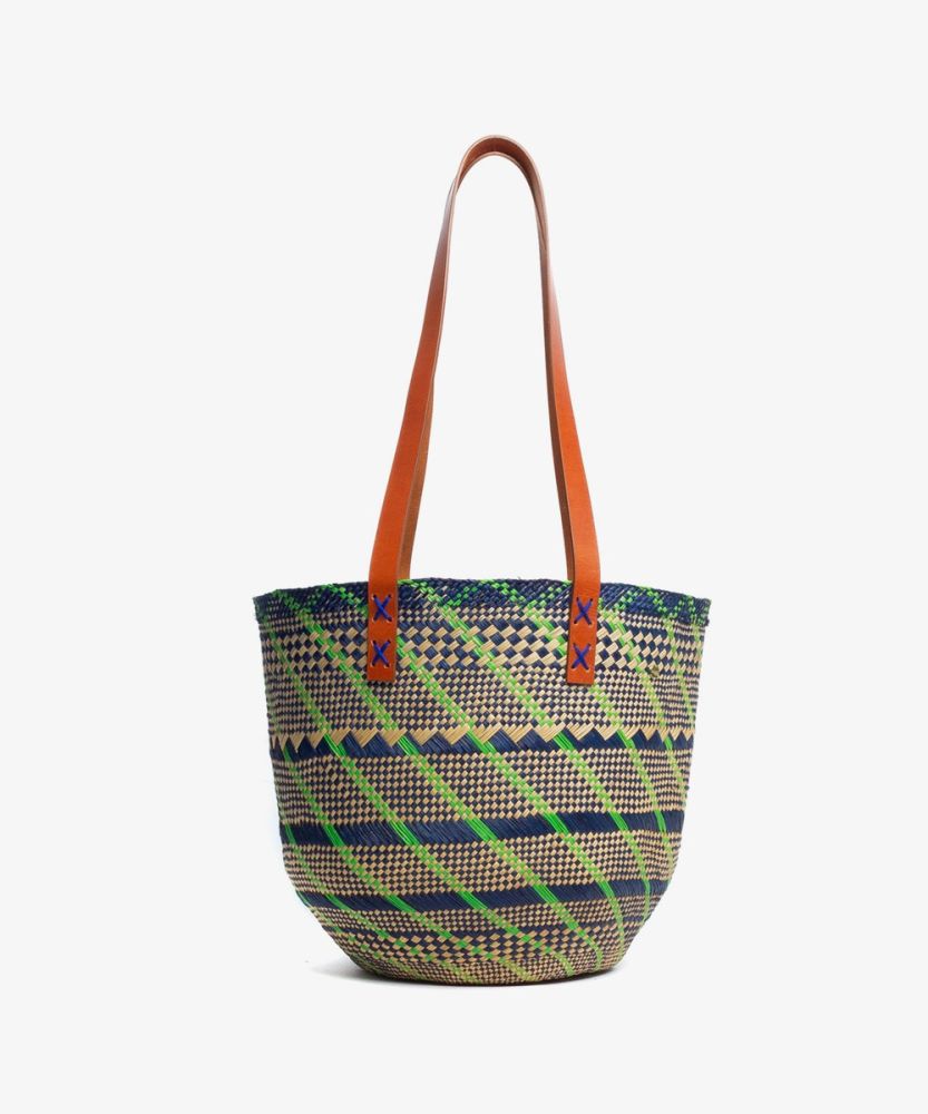 CANASTO BAG S - WITH LEATHER STRAP