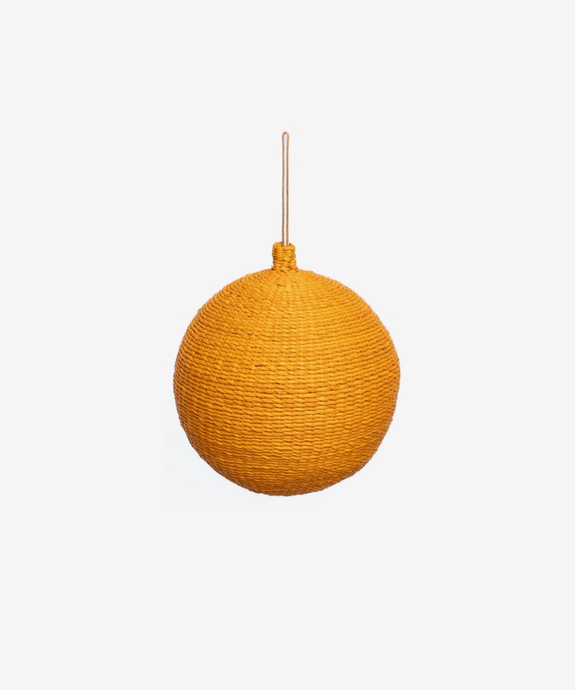 XMAS BALL 10 cm - 1 unit -DARK ORANGE