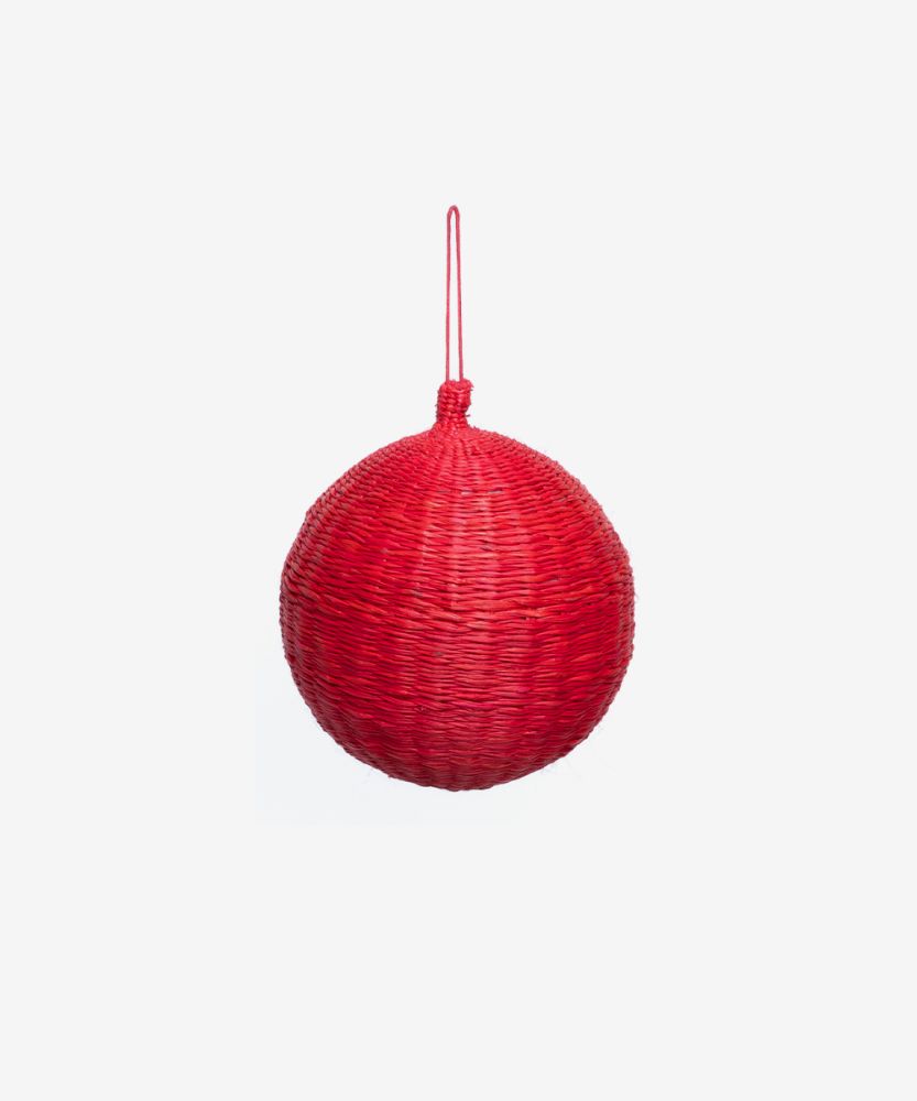 XMAS BALL 10 cm - 1 unit RED