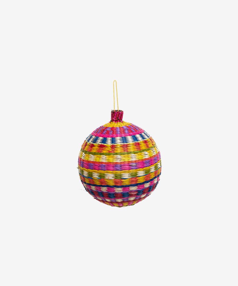 XMAS BALL 8 cm - 1 unit - RANDOM DESIGN & COLOR