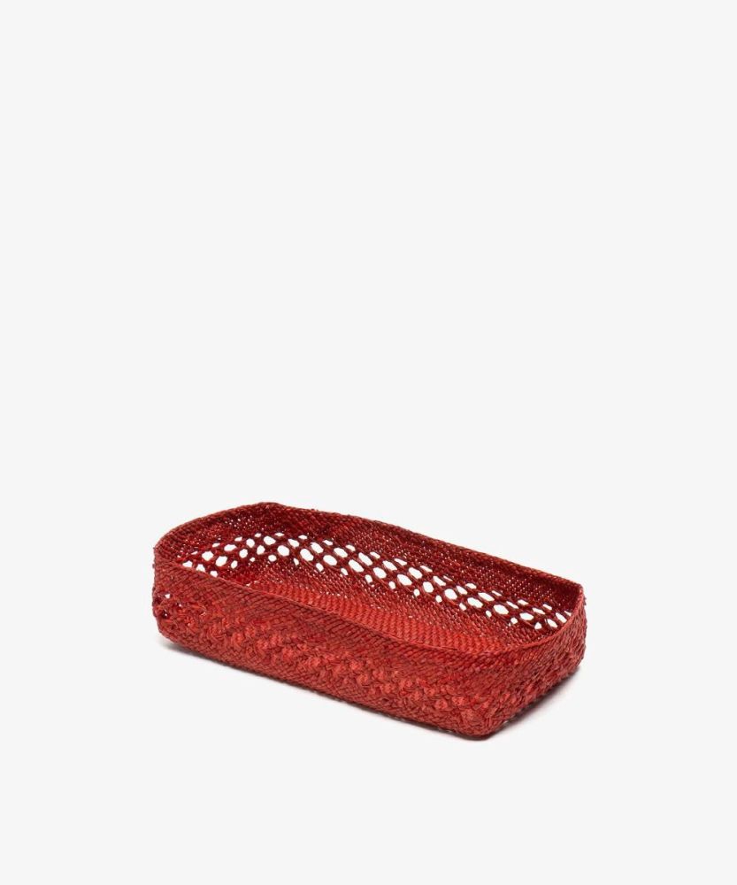 CAJA DE IRACA RECTANGULAR M - MAYA BURDEOS