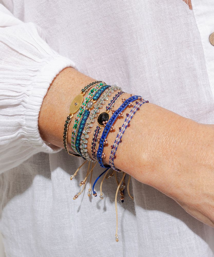 SET BRACELET - BLUE AND GREEN