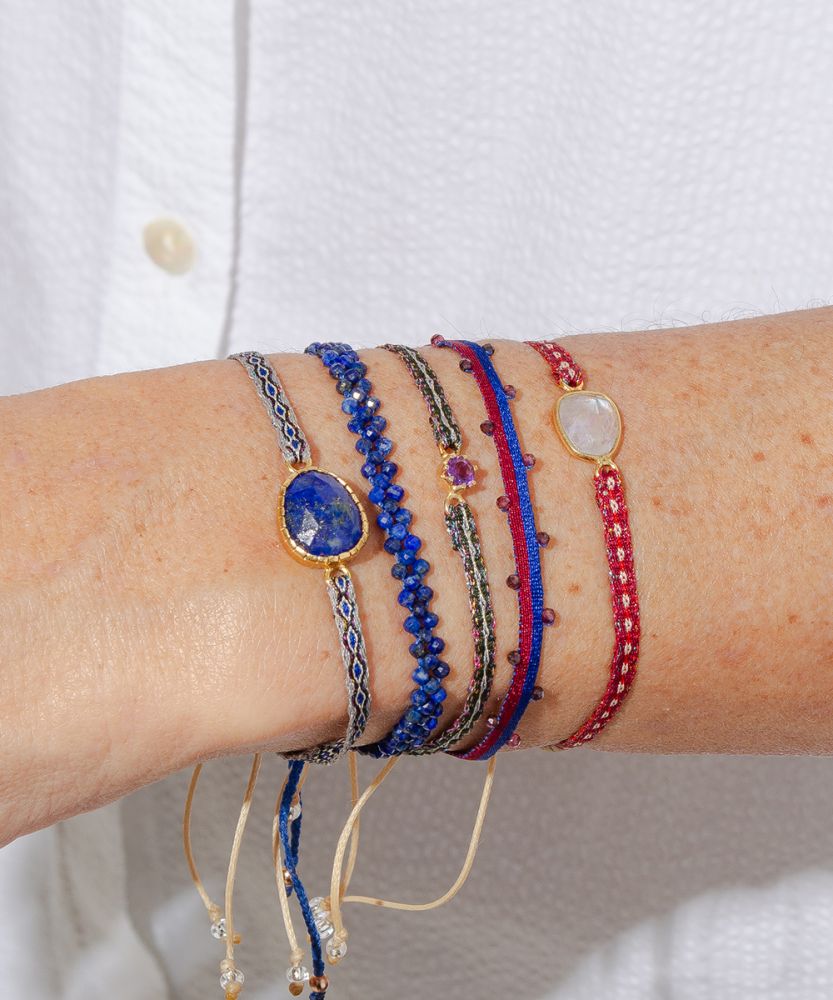 SET BRACELET - BLUE AND RED