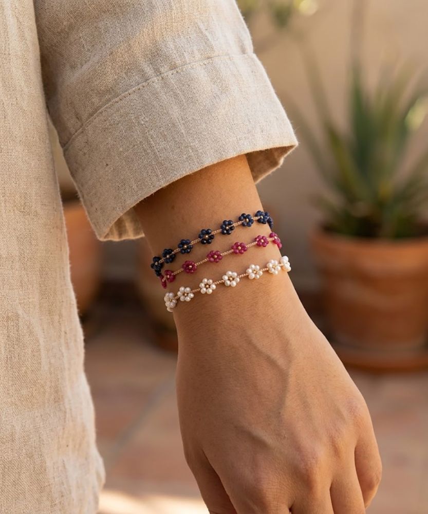 CHOOSE YOUR COLOR - FLOWER BRACELETS