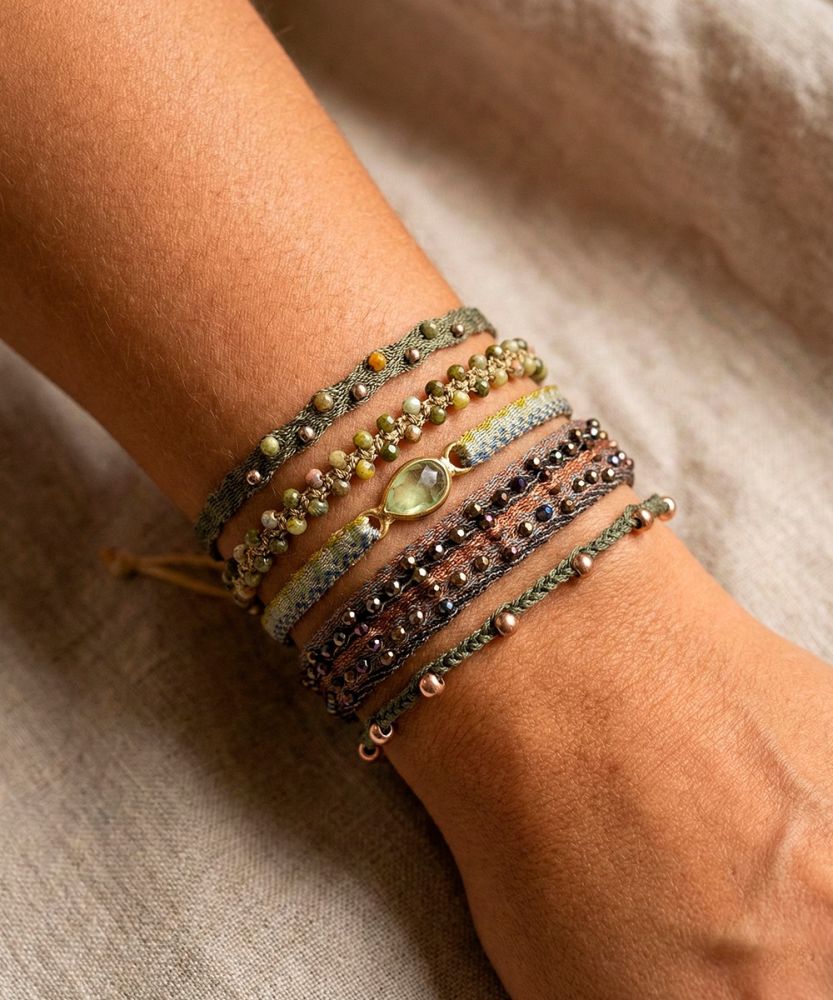 SET PULSERAS - TONOS TIERRA