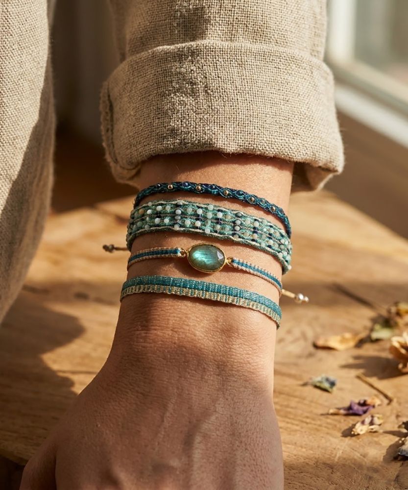 SET PULSERAS - AZUL