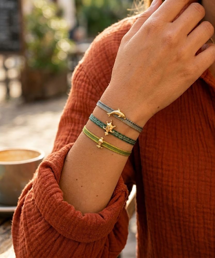 SET BRACELETS GOLD CHARM