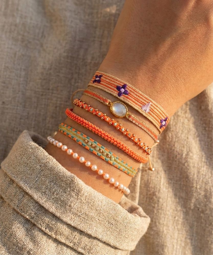 SET PULSERAS - NARANJA