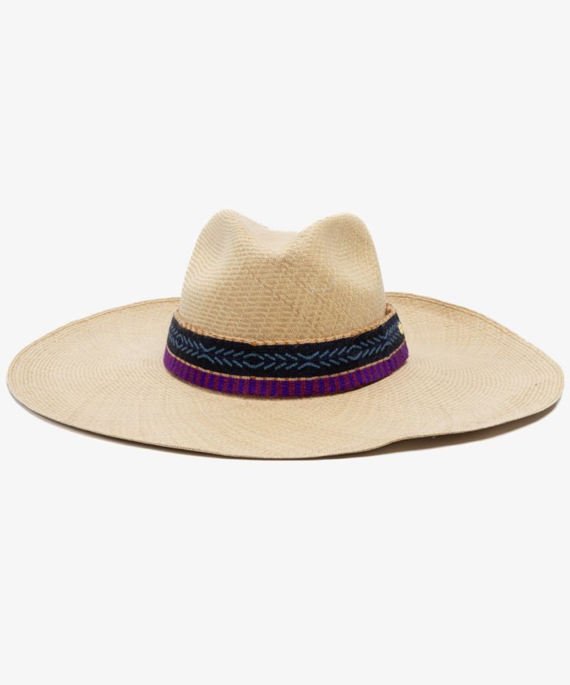 PANAMA Hat Extra Plain - XXL BRIM - TOASTED 