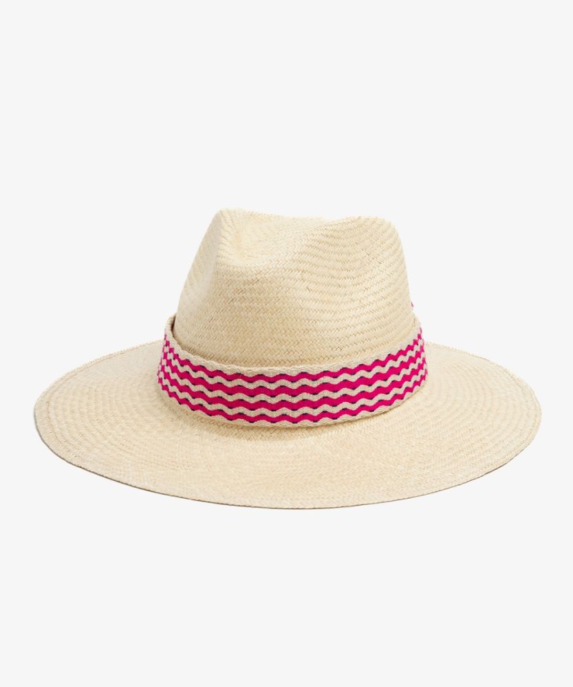PANAMA HAT WITH RIBBON - BEIGE