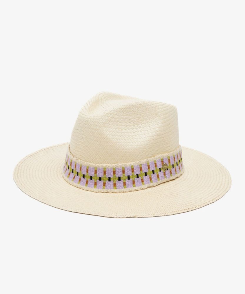 PANAMA HAT WITH RIBBON - BEIGE