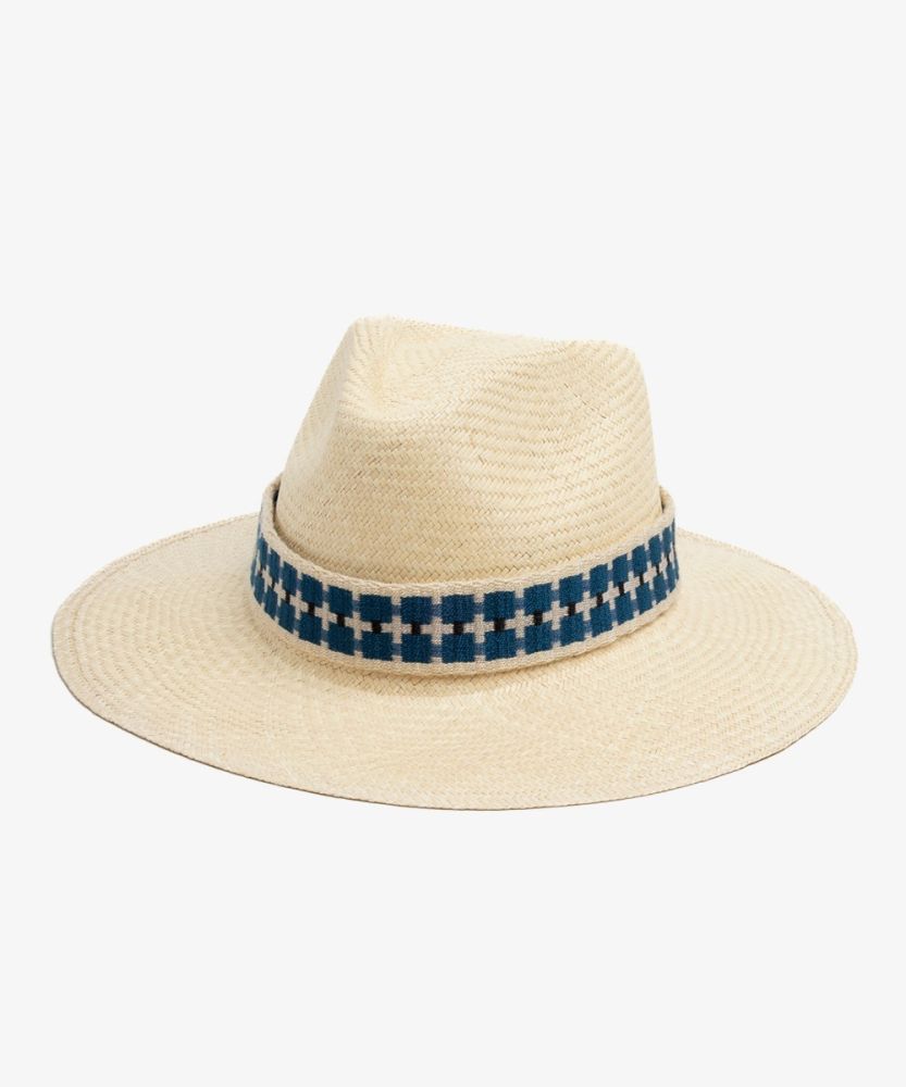 PANAMA HAT WITH RIBBON - BEIGE