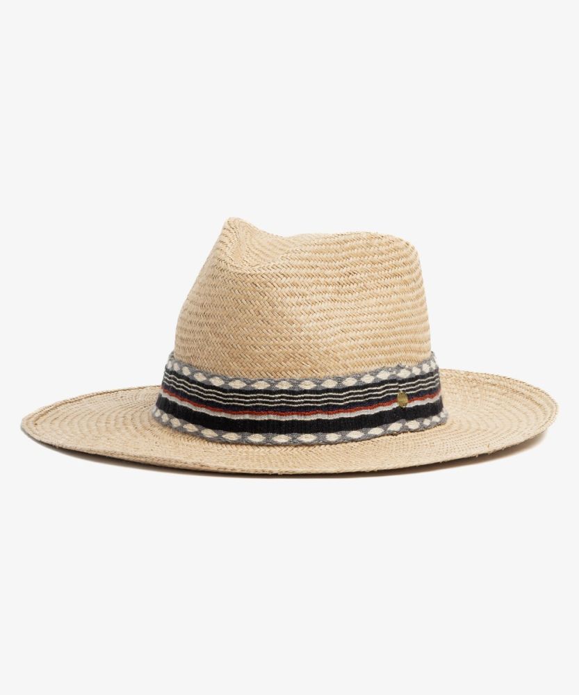 PANAMA HAT WITH RIBBON - TOAST