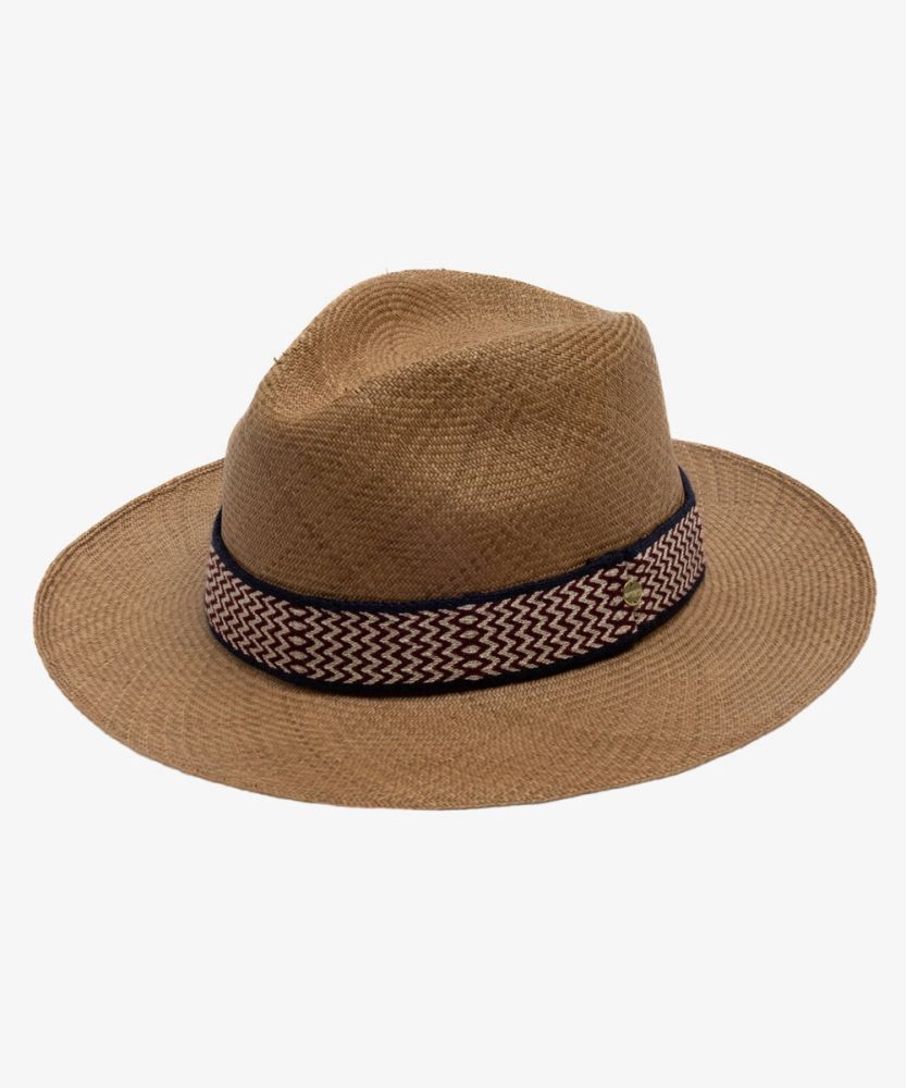 SOMBRERO PANAMA, EXTRA, CON CINTA - CAMEL