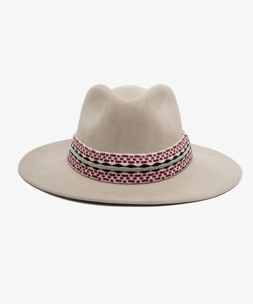 FIELTRO HAT BEIGE COLOR LARGE BRIM