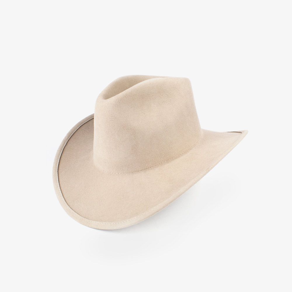 COWBOY WOOL HAT BEIGESIZE XXL