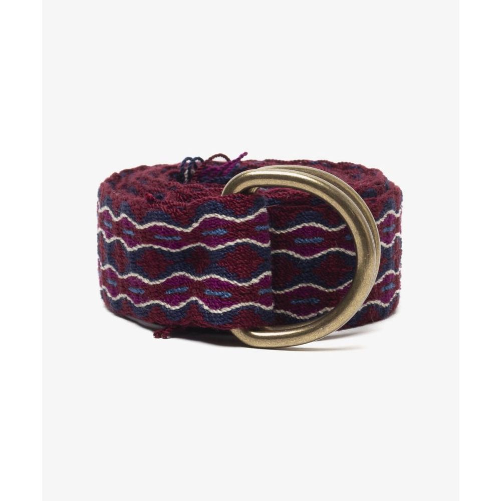 Buckle belt - BURGUNDY & BLUE