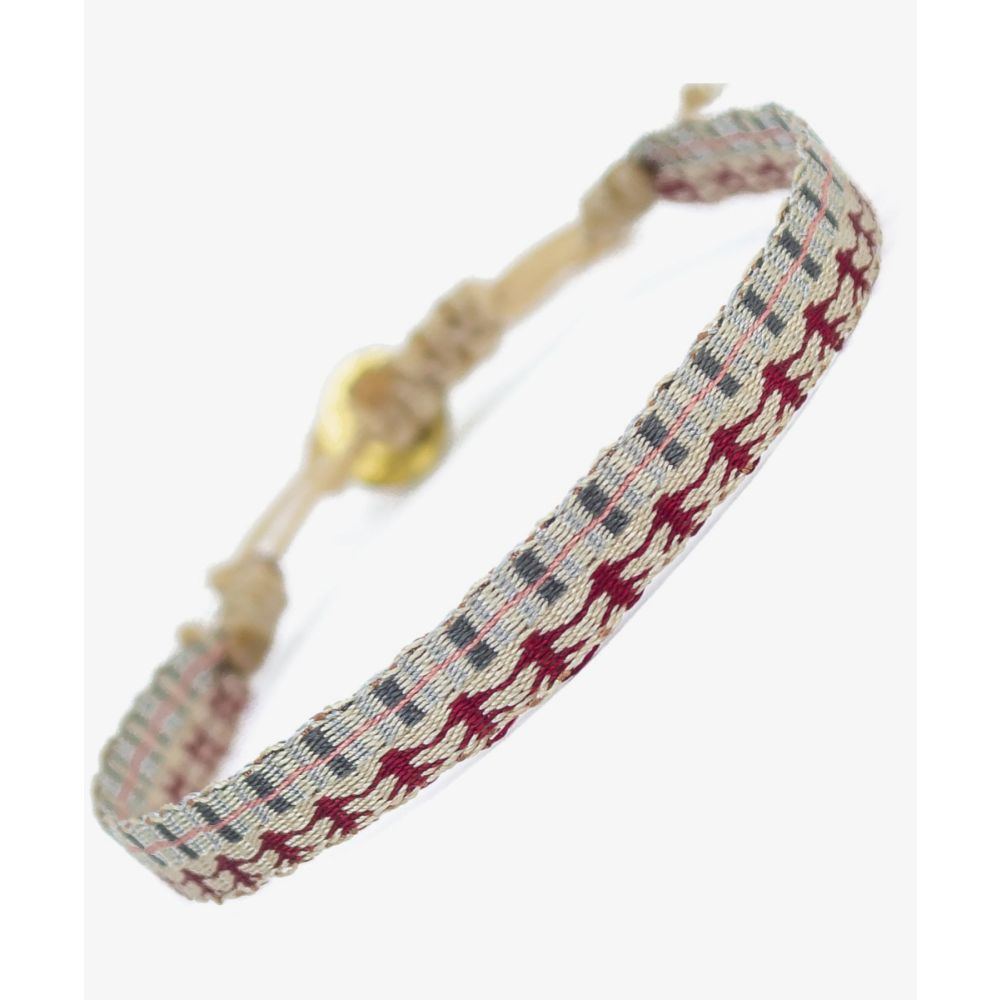 Bracelet Argantina 120 - Beige & Burgundy