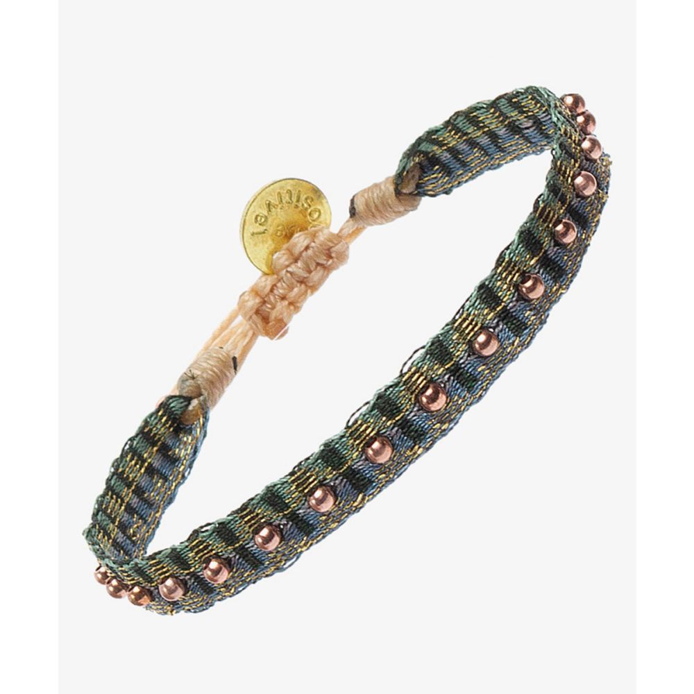Bracelet Fontana 120 G - AZUL Y VERDE CON BEADS