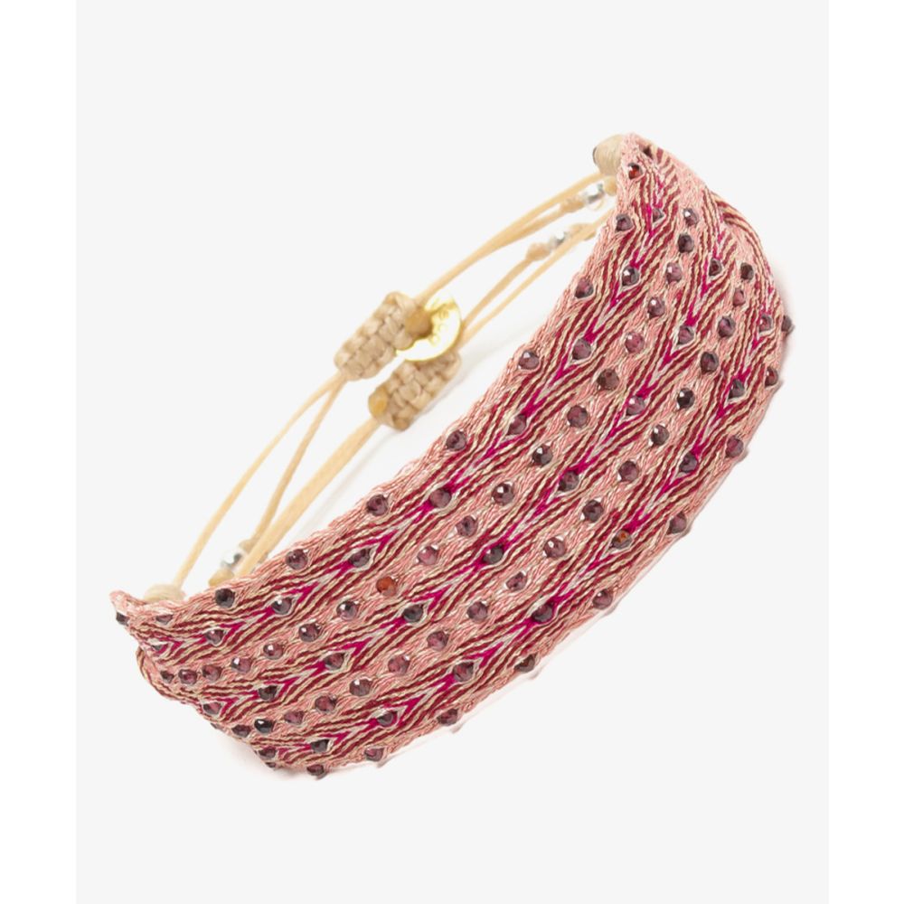 Pulsera ARGANTINA 2 cm especial - GRANATE